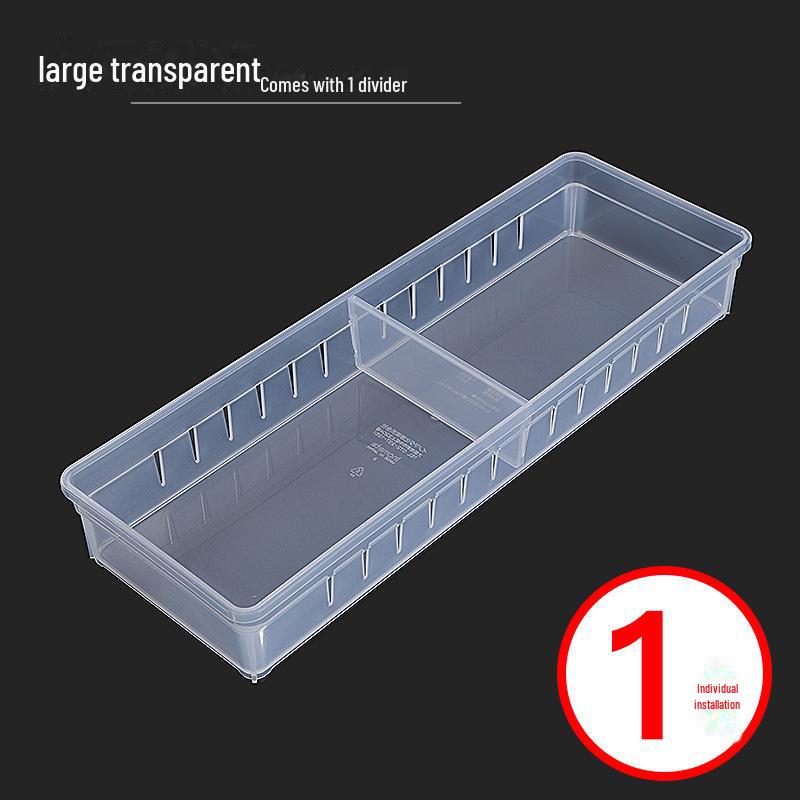 "Japanese-Style Retractable Drawer Organizer with Partitions"