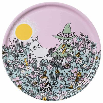 Moomin Arabia Wooden Classic Friends 1076286 [Officially Imported] Tray, 35cm, Forever,