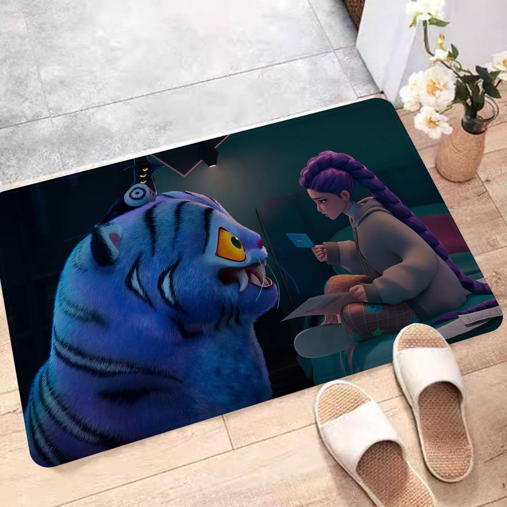 Animace Kpop D-demon Hunters Rohožka Omyvatelná Protiskluzová Obývací Pokoj Pohovka Židle Oblastní Koberec Kuchyňská Rohožka Oblastní Koberec