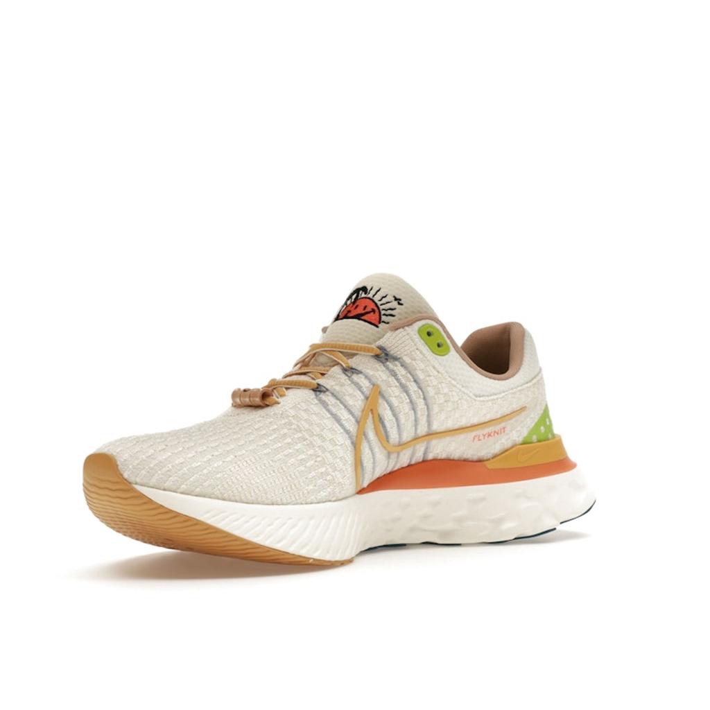 Nike React Infinity Run Flyknit 3 Sail Hot Curry Men Sneakers White Rift-Blue DV1744-141