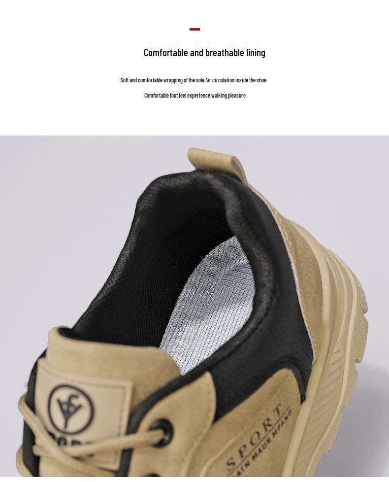 Men's Spring Casual Work Shoes - Non-slip, Wear-resistant, Trendy, and Versatile