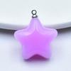 Jelly Color Acrylic Five-Pointed Star Earrings and Bag Charms for DIY Jewelry Accessories