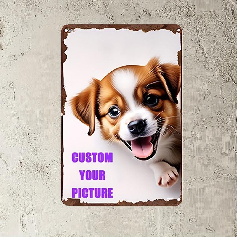 Customized Rectangular Iron Wall Painting Personalized Design Vintage Metal Tin Plate Sign Custom Pattern 20x30cm(7.8x11.8inch)