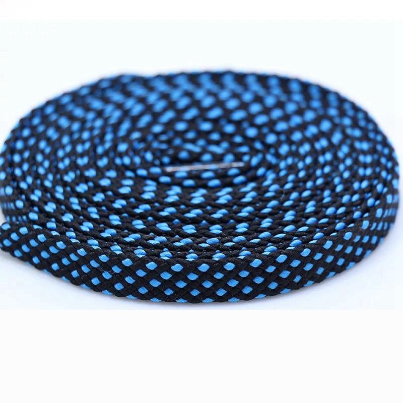 1pair shoelace Fashion Polyester Sneaker Shoe Lace Colors Checkered Double Layer Hollow Flat Shoelaces 100/120/140CM