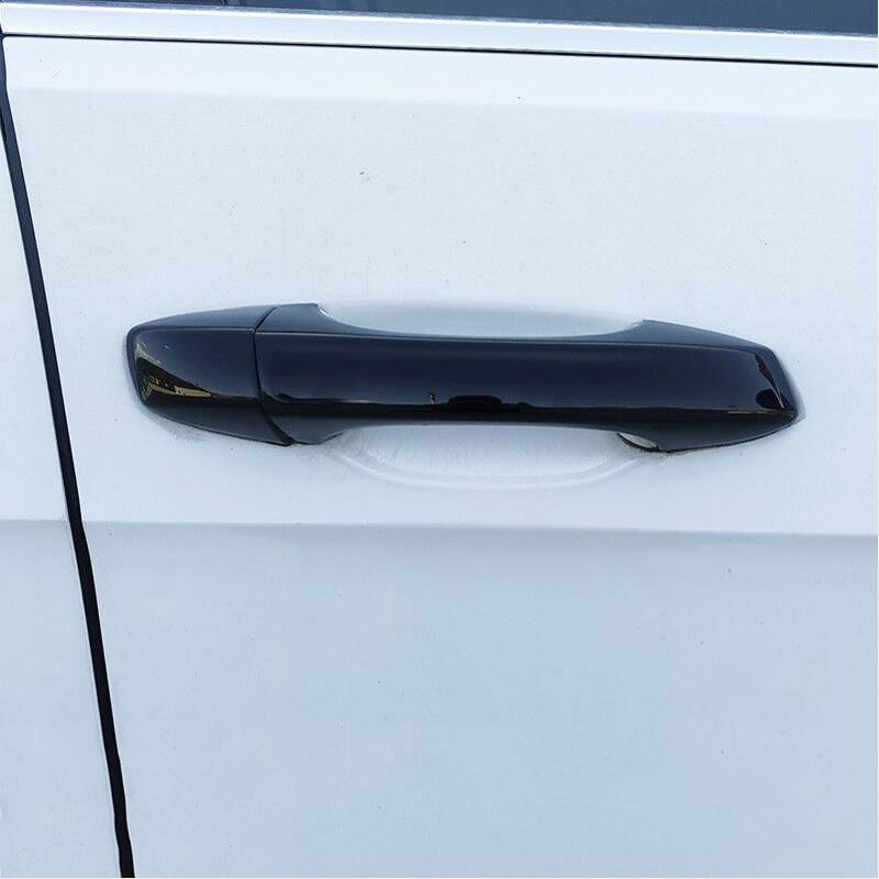for Volkswagen VW Sharan MK2 7N 2010~ Gloss Black Door Handle Cover Car Accessories Parts Protective Styling Sticker Trim