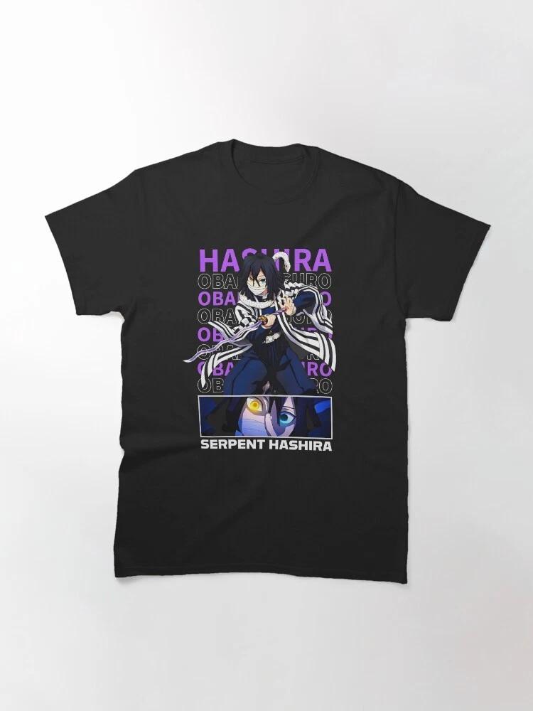 Anime Obanai Iguro Snake Hashira 7 Cute Demon Slayer Basic T Shirt S