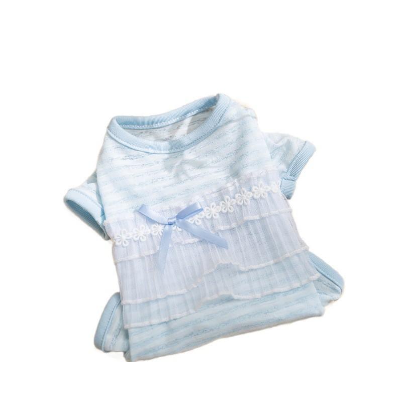 Lightweight Breathable Pet Pajamas Small Dogs Cats Sleepwear Four-Legged Comfort Outfit