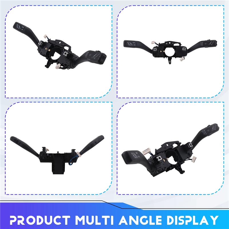 M63K-5K0953502L Wiper Turn Signal Steering Column Combination Switch For VW Tiguan Touran Golf LHD