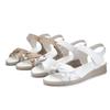 Fashion GKTINOO 2024 Summer Shoes Maternity Sandals Women Mother Shoes Flat Soft Genuine Leather hook & loop Casual Women Sandals