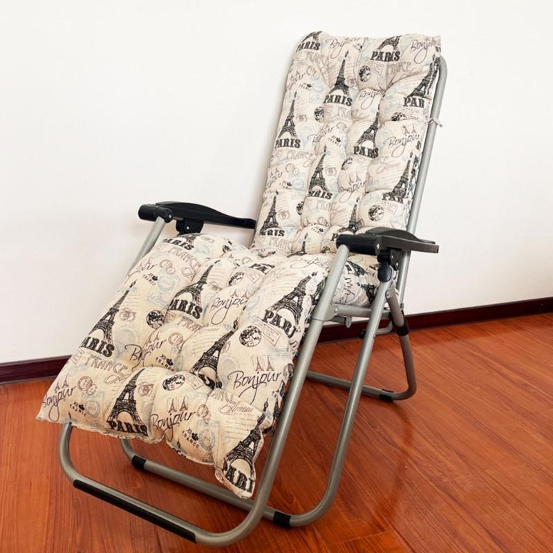 Thickened All Weather Lounges Chair Pad Waterproofs Cotton Polyester Blend Cushions For Chaise Lounges Indoor Outdoor Use