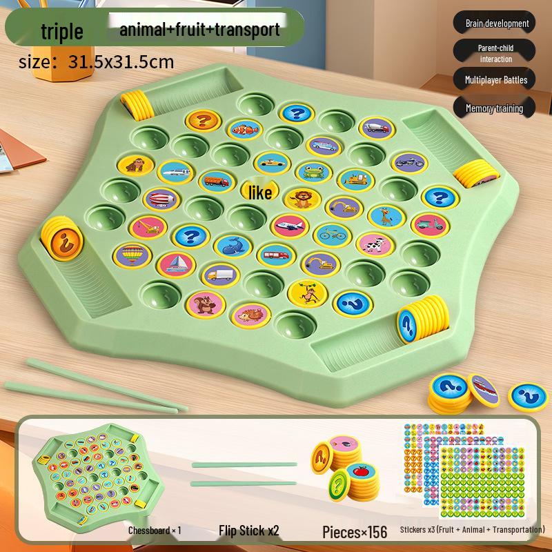 Children's Chess Battle: Pair-Up & Concentration Game for Parent-Child Educational Fun