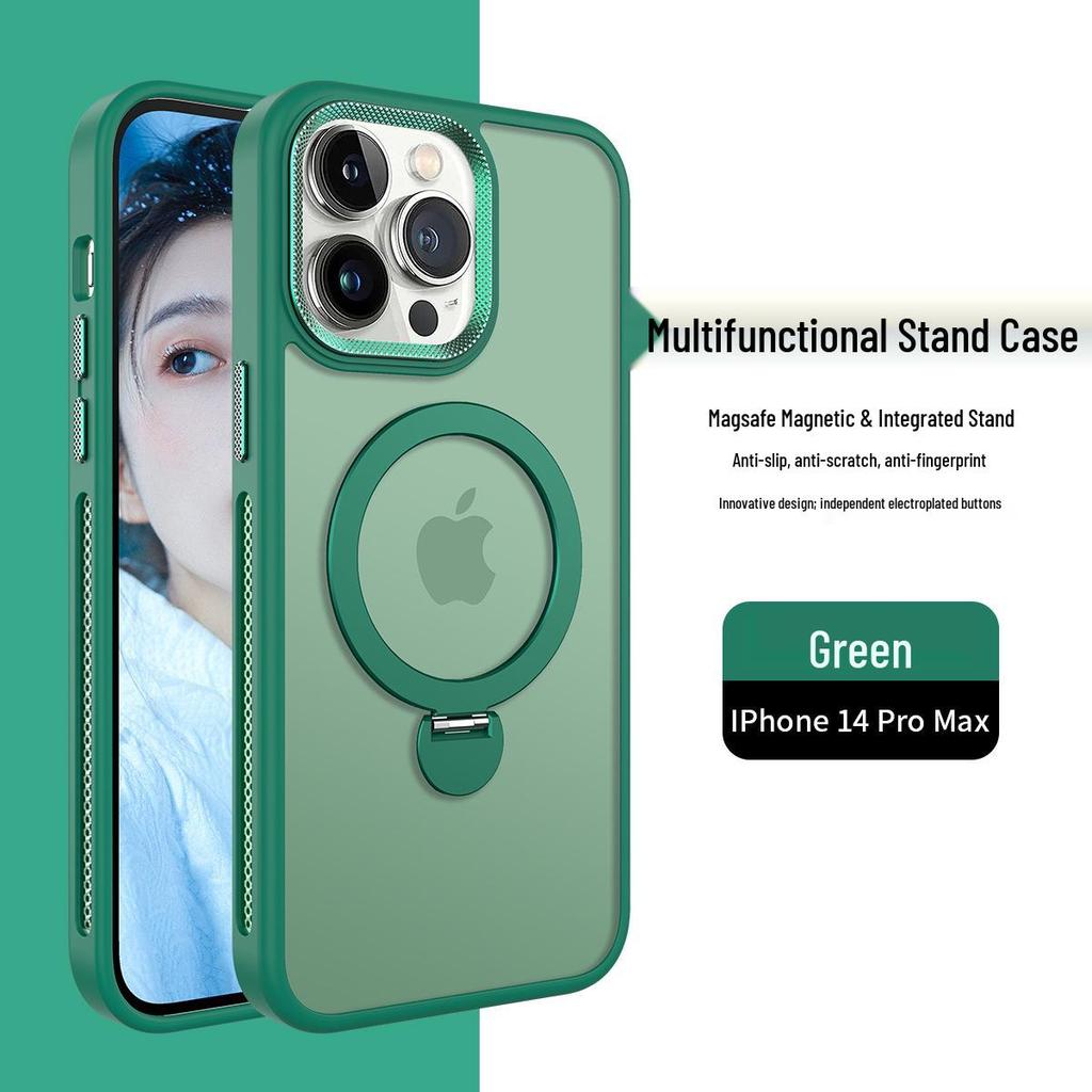 iPhone 17 Pro Max 360° Magnetic Stand Case with Heat Dissipation & Full-Coverage Anti-Drop Protection