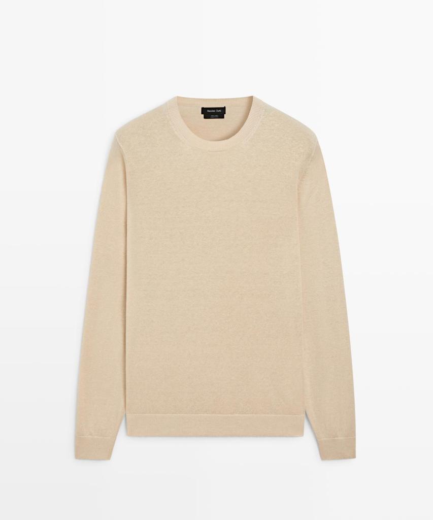 Masimodutti Linen Round Neck Knit