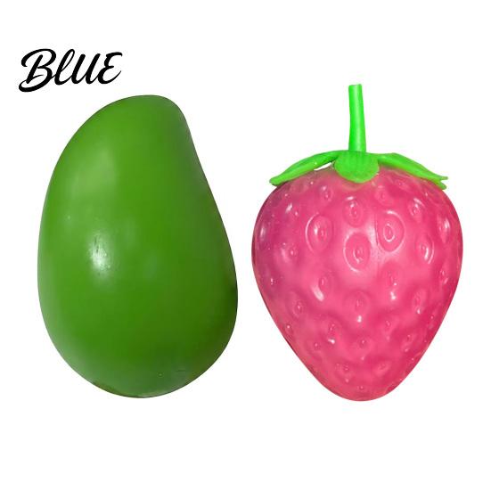 Office Desk Stress Relievers 1/2Pcs Color Changing Fruit Squeeze Toy Simulated Mango Relief Simulation Toy Slow Rebound Strawberry Sensory