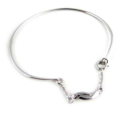 [K9587] - White 'Câlin'' Silver Bracelet