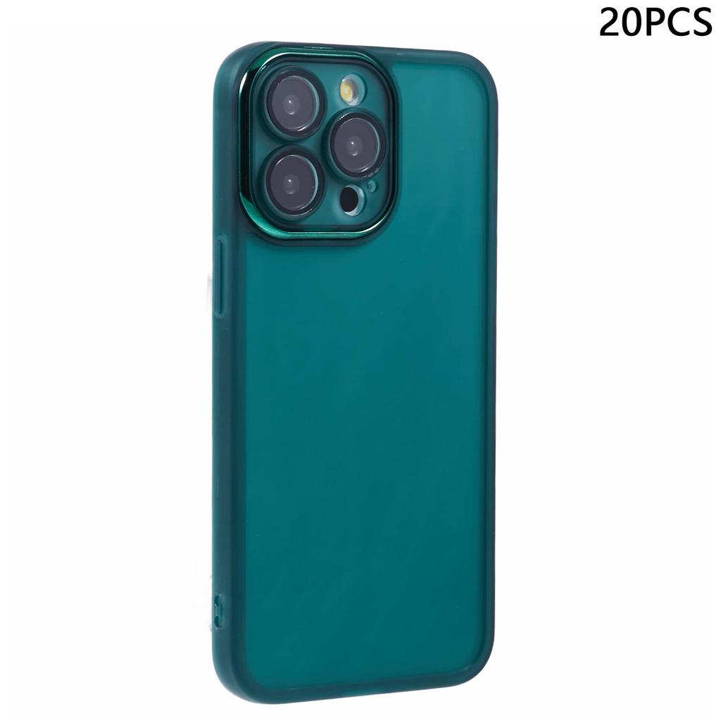 Bulk Purchasing 20Pcs For iPhone 12 Pro Max Case Electroplated Camera Frame TPU Phone Cover Precise Cutouts