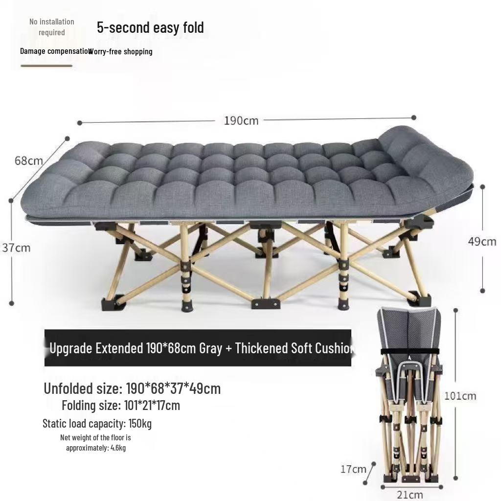Compact Folding Bed for Office & Home Naps