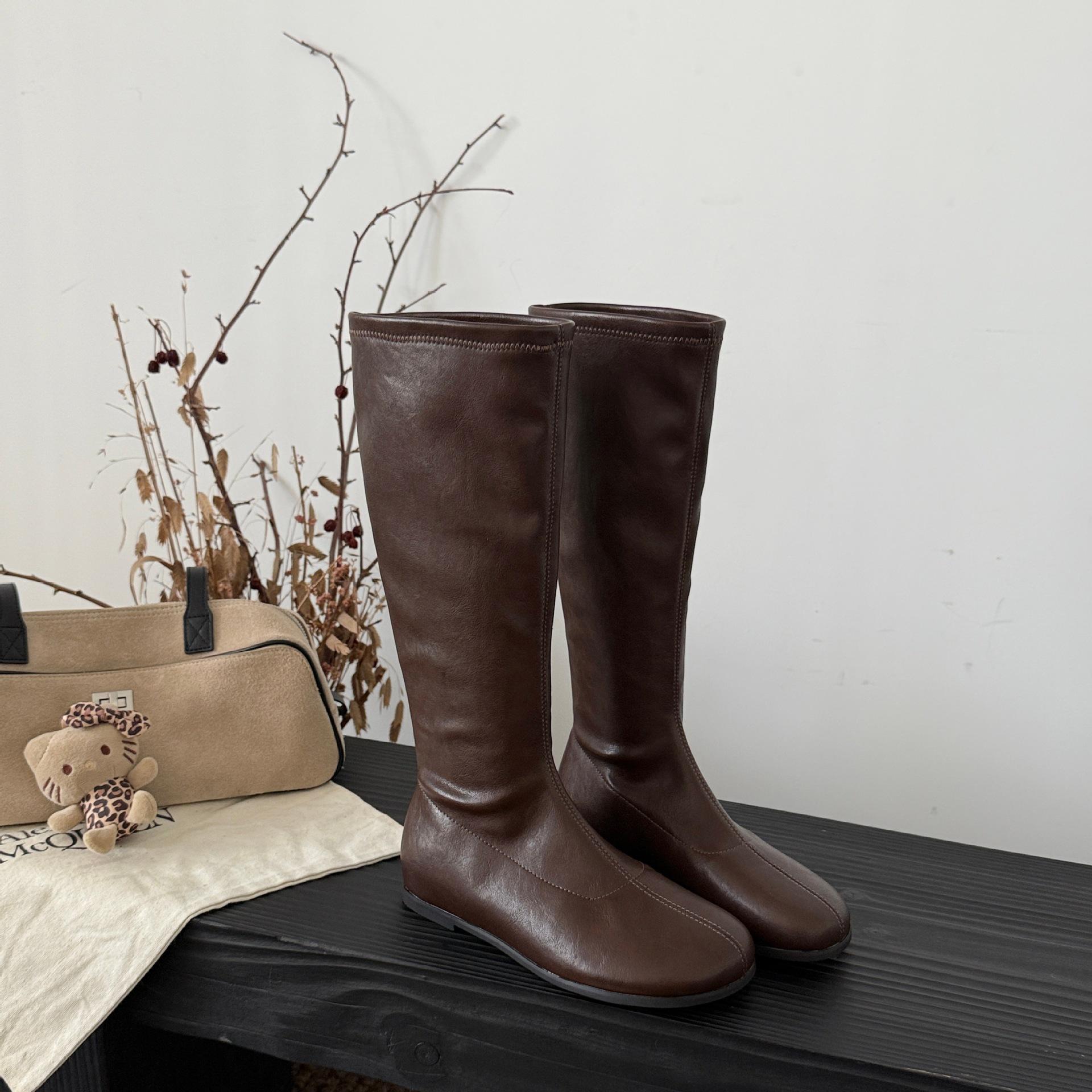 

Leather boots women s winter new knight high boots long knight boots women 39