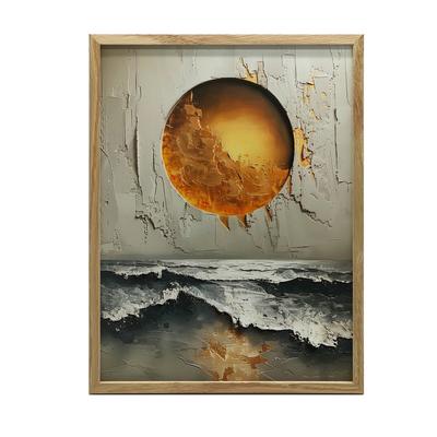 Golden Horizon Golden Horizon, 50X70 Cm, Unframed, Premium Canvas On Stretcher