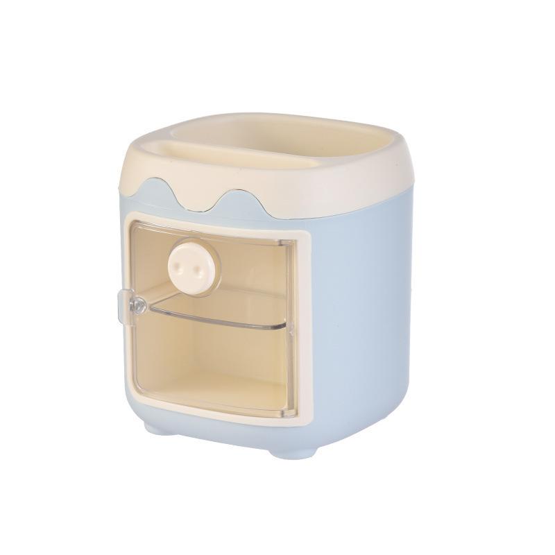 1pcs Cute Bear Pencil Holder Pen Table Organizer Multipurpose Decoration Box-Neverdie Store Compact Storage