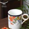 Auratic National Porcelain 'Prosperity Bloom' Ceramic Mug