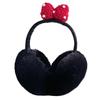 Multipurpose Plush Thermally Earmuffs With Cute Bows Design Comfortable Winter Ear Warmers For Cold Weather Activities