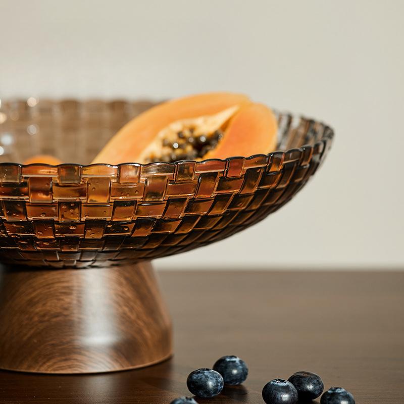 Fruit Tray  Living Room Coffee Table  Household New Year Nut Snack Tray  Light Luxury High-end Dried Fruit Tray  Exquisite and High-quality Drainage