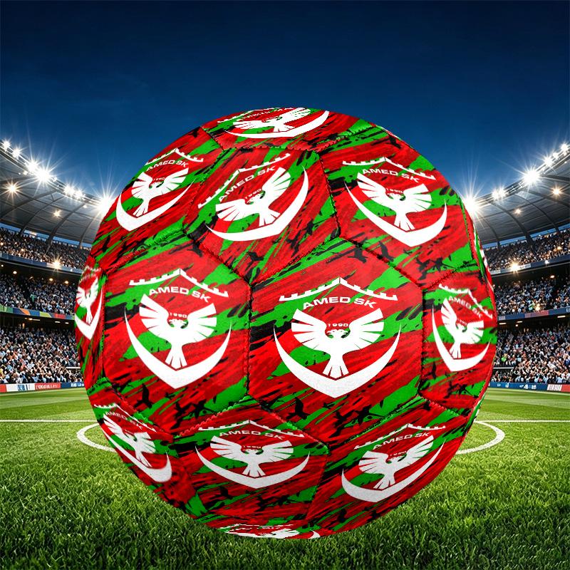 Amed SK Print Größe 5 Fußball, PU Abriebfester Fußball für Spieltraining und tägliches Üben, Geburtstagsgeschenk für Fußballfans