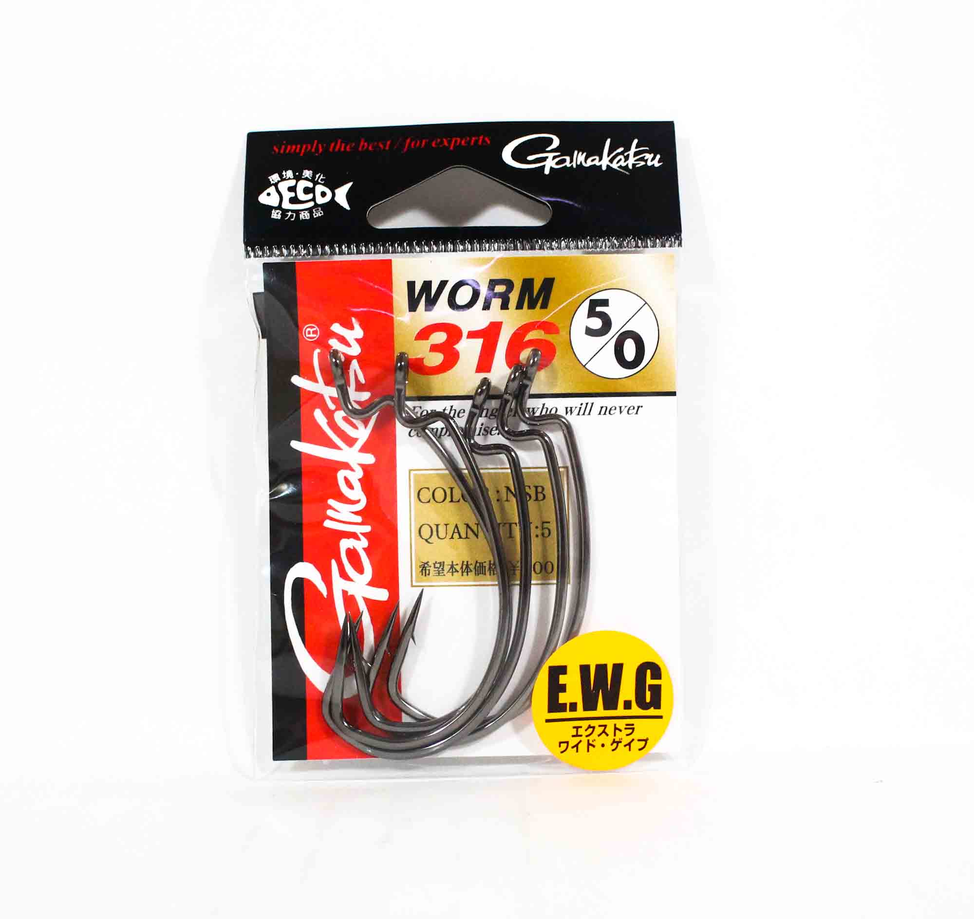 

Gamakatsu 66009 Worm 316 Крючок-червь Размер 5/0,5 В упаковке (8477)