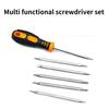 12 In 1 Strong Magnetic Screwdriver Set Flat Shaped Screwdriver Head Multifunctional Precision Maintenance Tool
