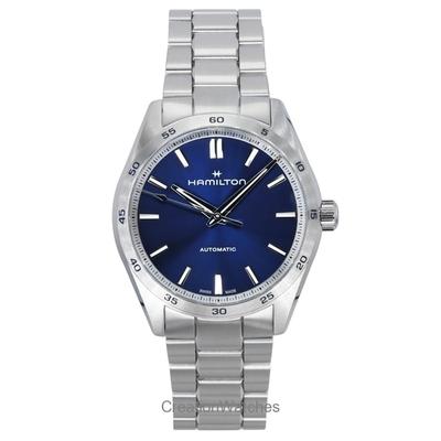 Pánské hodinky Jazzmaster Performer Stainless Steel Blue Dial Automatic H36215140 100M