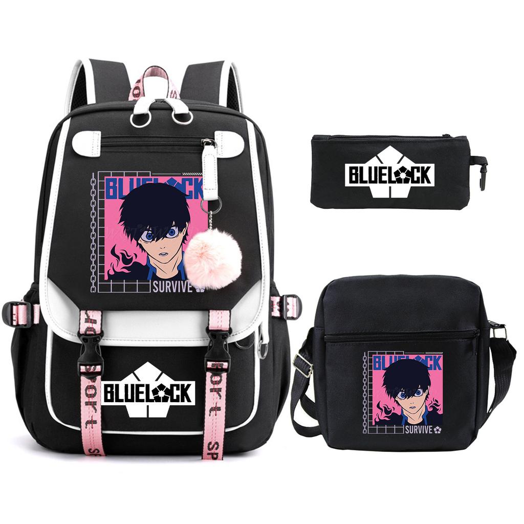 Peripheral Printing Children'S Backpack Set Leisure Student Schoolbag Pencil Bag Shoulder Bag