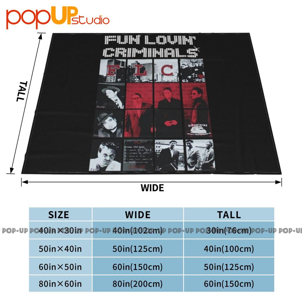 Fun Lovin' Criminals Band Alternative Rock Stereo Mc'S Ultra-Soft Blanket Quilt Winter Sofa Cover Bed Covers