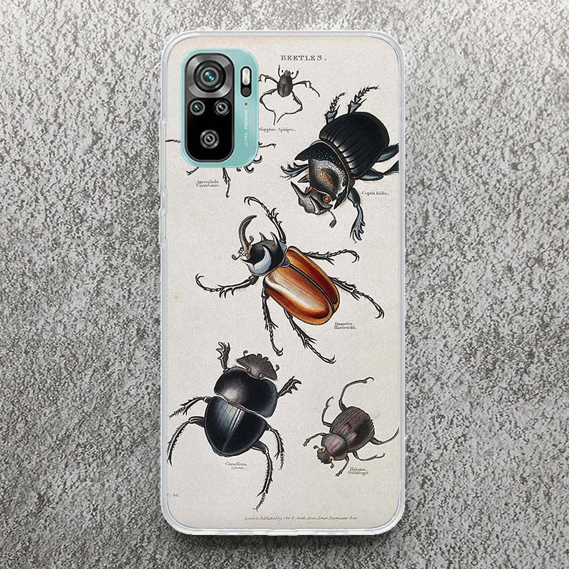 Bugs Bees Scientific Decomposition Print Soft Case for Xiaomi Redmi Note 14 13 14S 12S 11S Phone Shell 10 Pro Plus 11E 11T 12 11