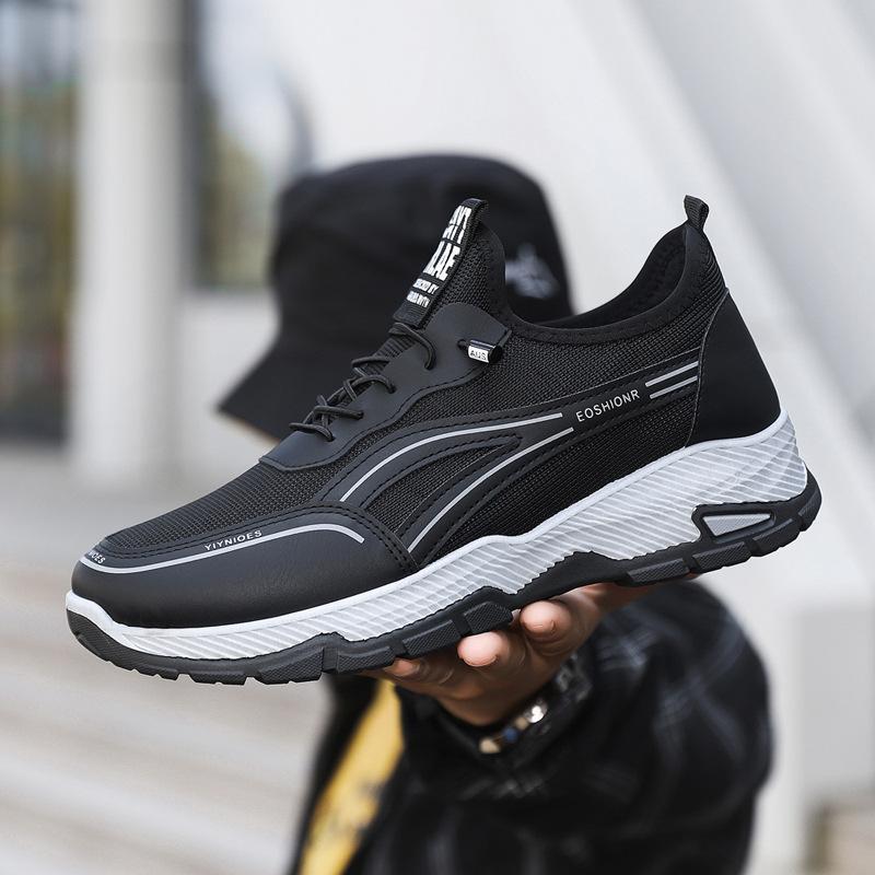 Men's Shoes New Thickened Casual Board Shoes Breathable Casual Sports Shoes Outdoor One-pedal Work Shoes