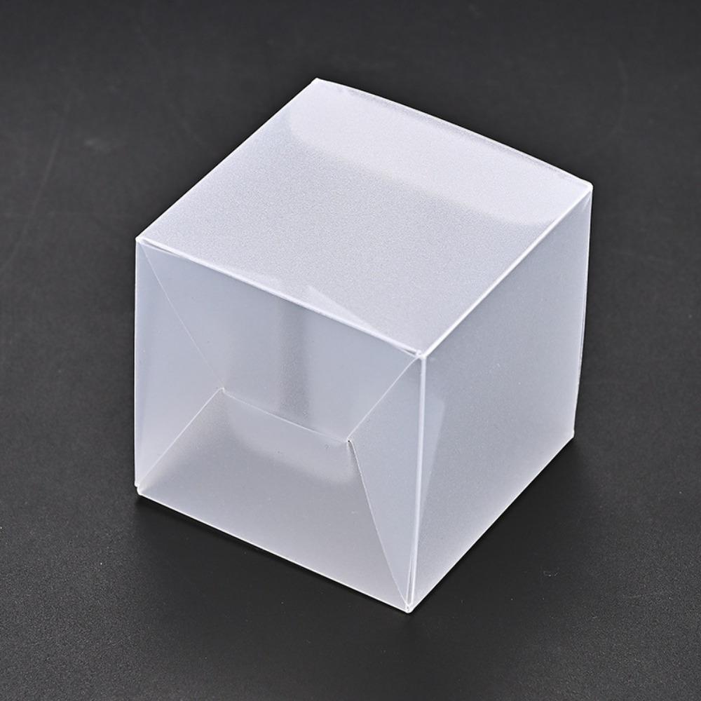 25pcs Plastic Frosted Gift Box Party Favor Boxes Treat Boxes Square Packaging Box Gift Wrap Box