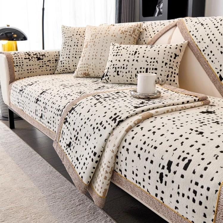 Chenier Non-Slip Sofa Cushion Universal In All Seasons New Seat Cushion Anti-Cat Scratch Light Luxury Sofa Cover Cover Cloth