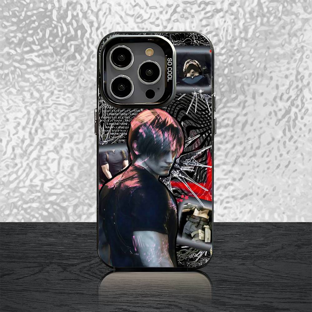 Leon Kennedy Phone Case For iPhone 16,15,14,13,12,11,Pro,XS,Max,Plus,Mini,SE Black Candy Matte Shockproof Cover iPhone11PROMAX