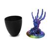 Halloween Skeleton Candy Bowl Rose Skull Hand Dish Holder Gothic Home Decoration for Home Bar Office Desktop Decor