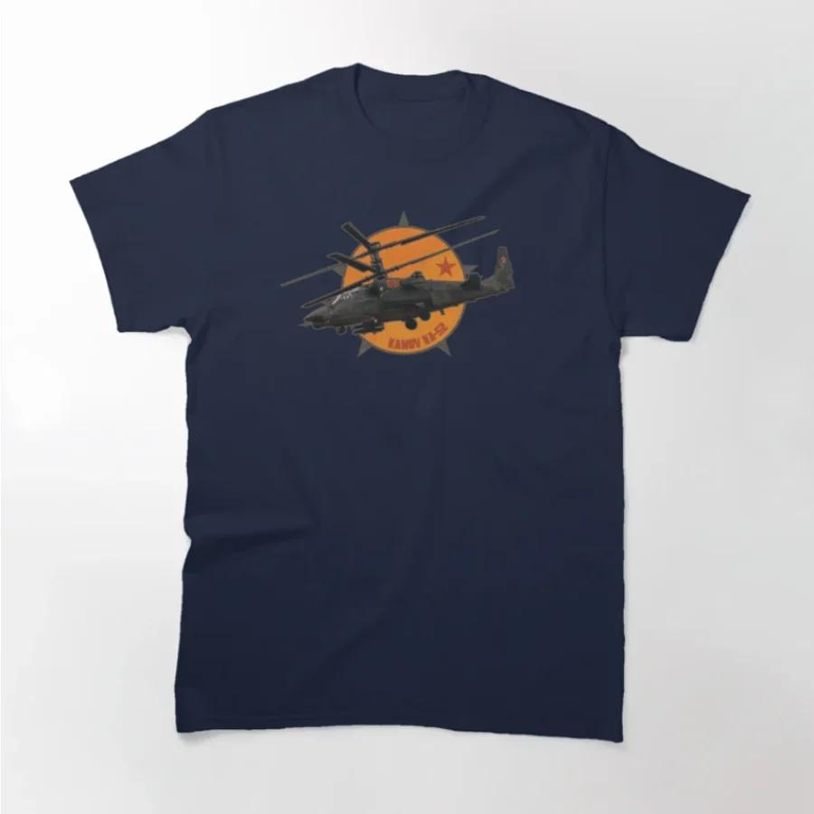 Russian Ka52 Alligator Attack Helicopter TShirt 100 Cotton ONeck Summer Short Sleeve Casual Mens Tshirt Size S3XL