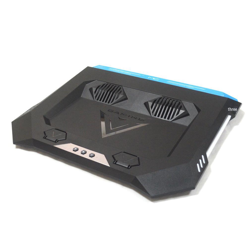 RGB Gaming Laptop Cooler with High-Speed Turbo Fan синий
