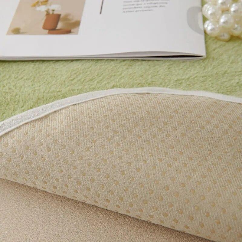 Winter Soft Plush Quilted Sofa Towel Solid Color Luxury Plush Sofa Covers Thicken Anti-slip Couch Covers for Living Room