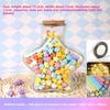 DIY DIY Stars Wishing Bottle with Shiny String Lights Paper Star Origami Stars Paper Strips Rainbow Color Glass Bottle