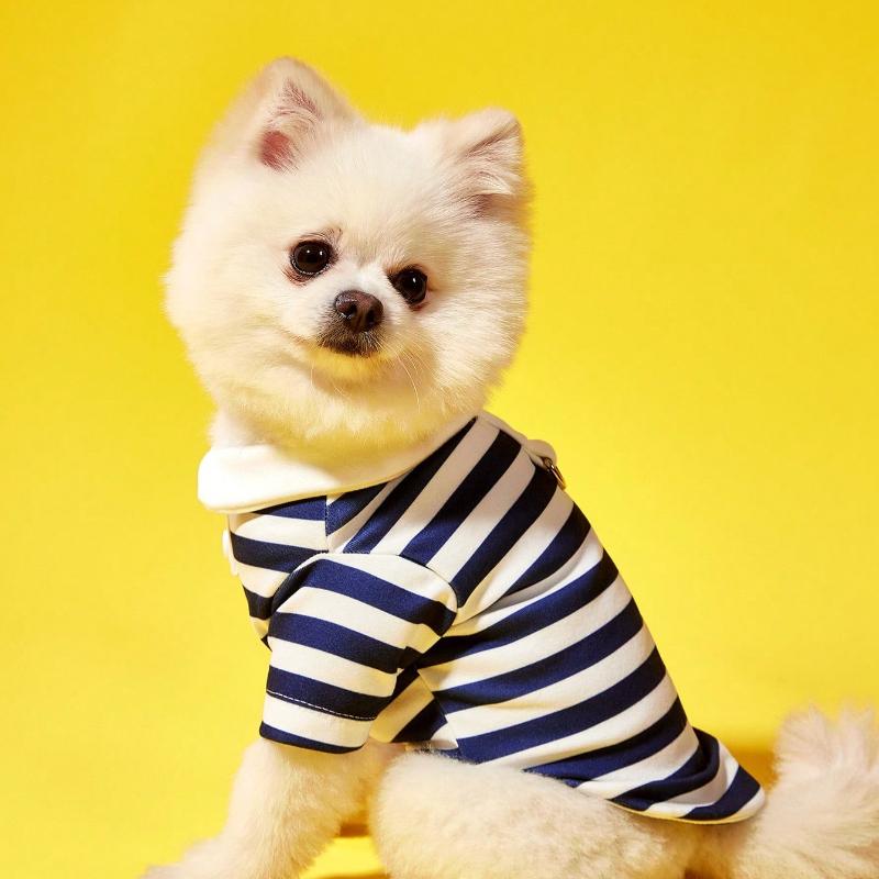 Pet Clothes, Striped Shirt for Dogs, Leg-Hole Clothes for Cats
