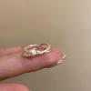 Women's Forest Style Bowknot Ring - Personalized, Stackable Open Design for Index Finger