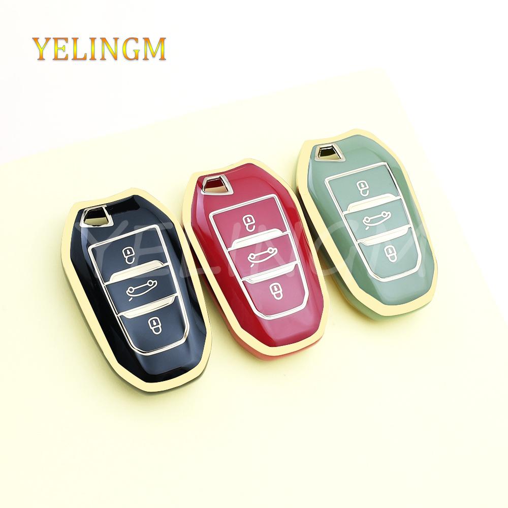 Tpu For Peugeot 4008 5008 308 408 508 2008 3008 Citroen C4 C4L C6 C3-Xr Picasso Ds3 Ds4 Ds5 Shell Fob Car Remote Key Case Cover
