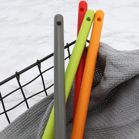 Long Handle Silicone Spoon, Heat Resistant Food Grade Stirring Spoon, Dishwasher Safe Non-stick Mixing Spoon Kitchen Utensils