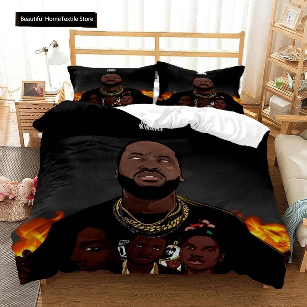 Hip Hop Rapper Bedding Set Boys Girls Twin Queen Size Duvet Cover Pillowcase Bed Boys Adult Fashion Home Textileextile
