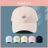 Bomulls Baseballcaps Med Linjemønster For Solbeskyttelse Solskjerm Og Avslappet Stil