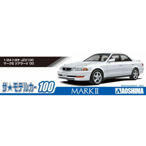 The Model Car No. 100 1/24 Scale Toyota JZX100 Mark II Tourer V '00 Plastic Model